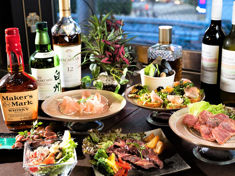 【最上級個室確約！】憧れのドンペリで乾杯付！3H飲み放題＆料理10品付プラチナパーティープラン 専用ダーツ&カラオケ付特別VIP個室 15,000円 → 12,000円 - 渋谷 高級 個室カラオケ パレスラウンジ
