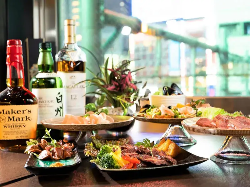 【ソファVIP席 or VIP個室】2.5H <飲放> 人気No1★料理10品 ≪豪華パーティープラン≫ 6,500円 → 6,000円 - 渋谷 高級 個室カラオケ パレスラウンジ - サブイメージ 02
